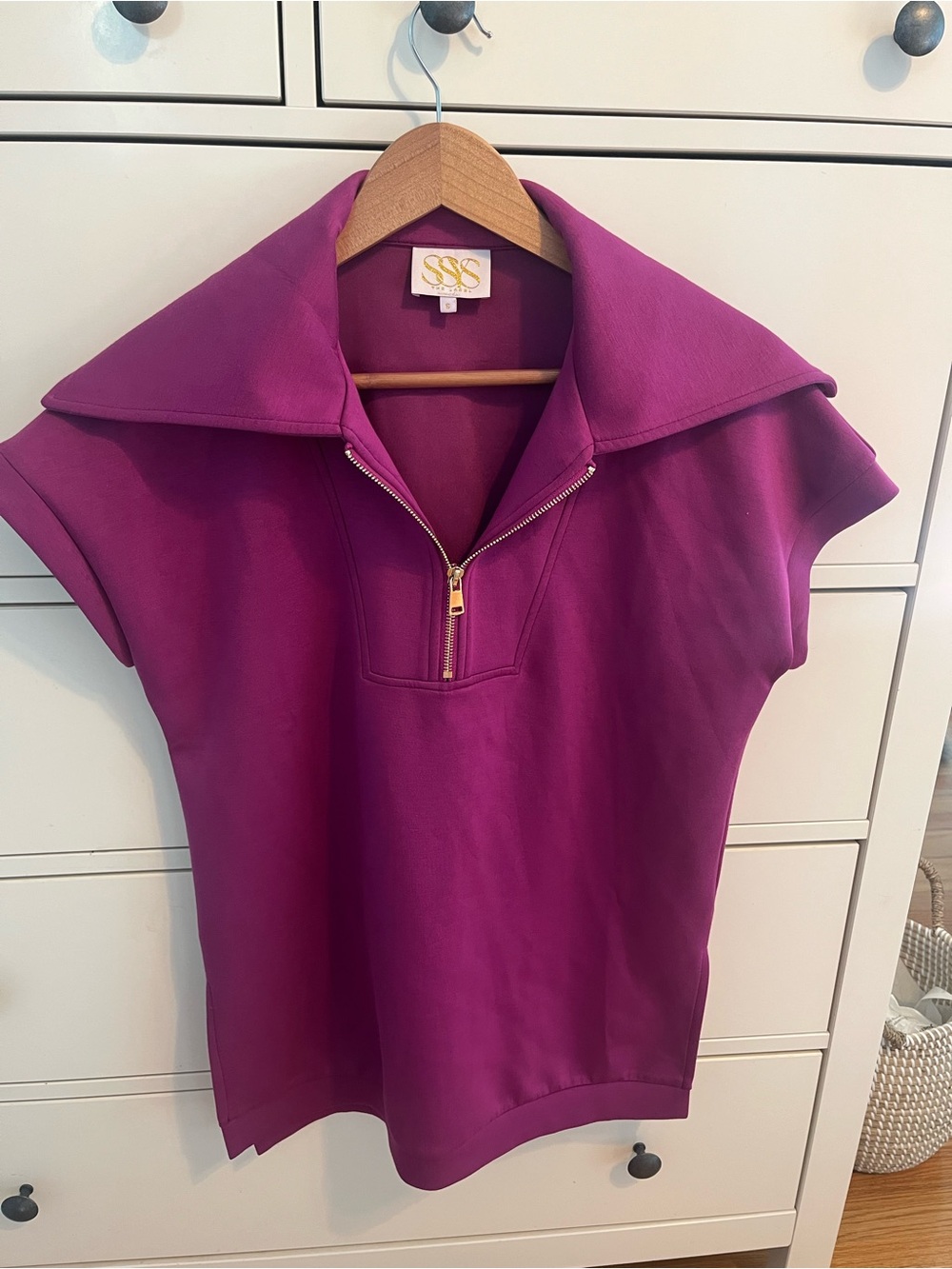 SSYS Half-Zip Short Sleeve Top